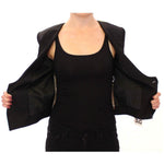Dolce & Gabbana Black Silk Scarf Back Blazer Jacket Blazer jacket