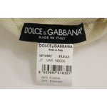 Dolce & Gabbana Beige Sleeveless Cotton Top Tank Blouse