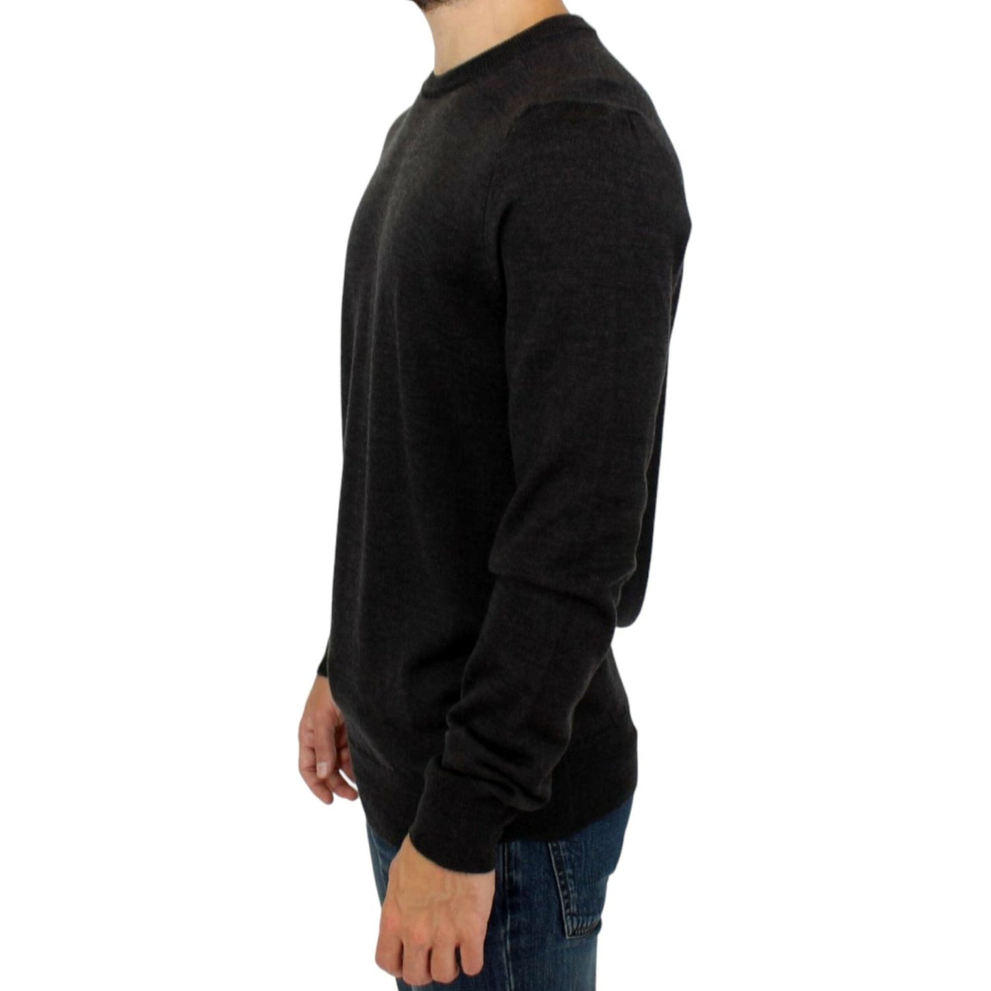 Costume NationalElegant Gray Crewneck Sweater PulloverMcRichard Designer Brands£189.00