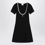 Courreges Courrèges White/black mini dress in cotton 225JR0600JS0203/Q_COURR-9901_323