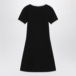 Courreges Courrèges White/black mini dress in cotton 225JR0600JS0203/Q_COURR-9901_323