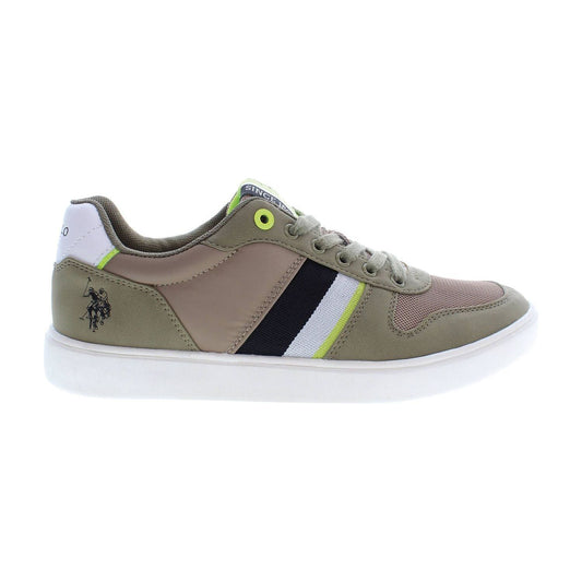 U.S. POLO ASSN. Sleek Green Sports Sneakers With Logo Detail U.S. POLO ASSN.