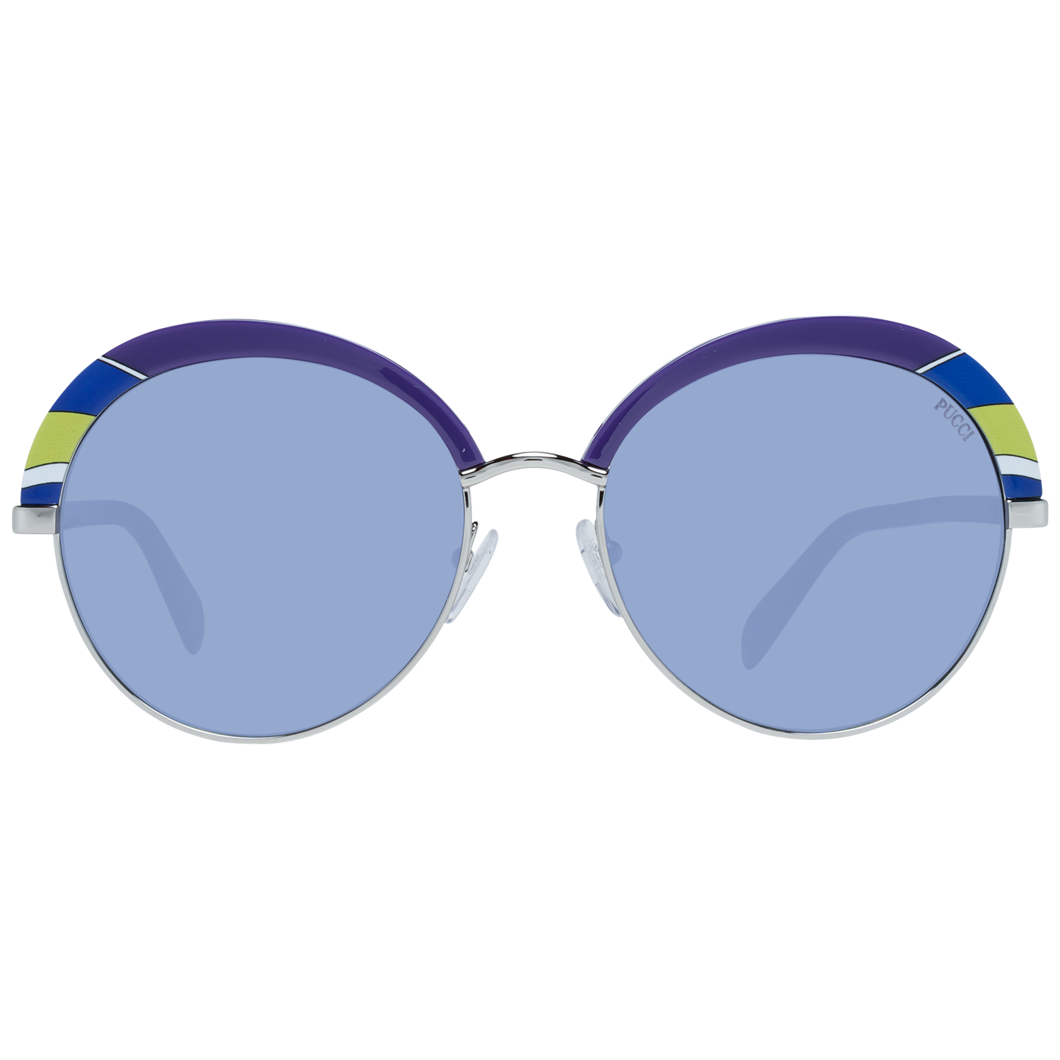 Emilio Pucci Purple Metal & Plastic Sunglasses