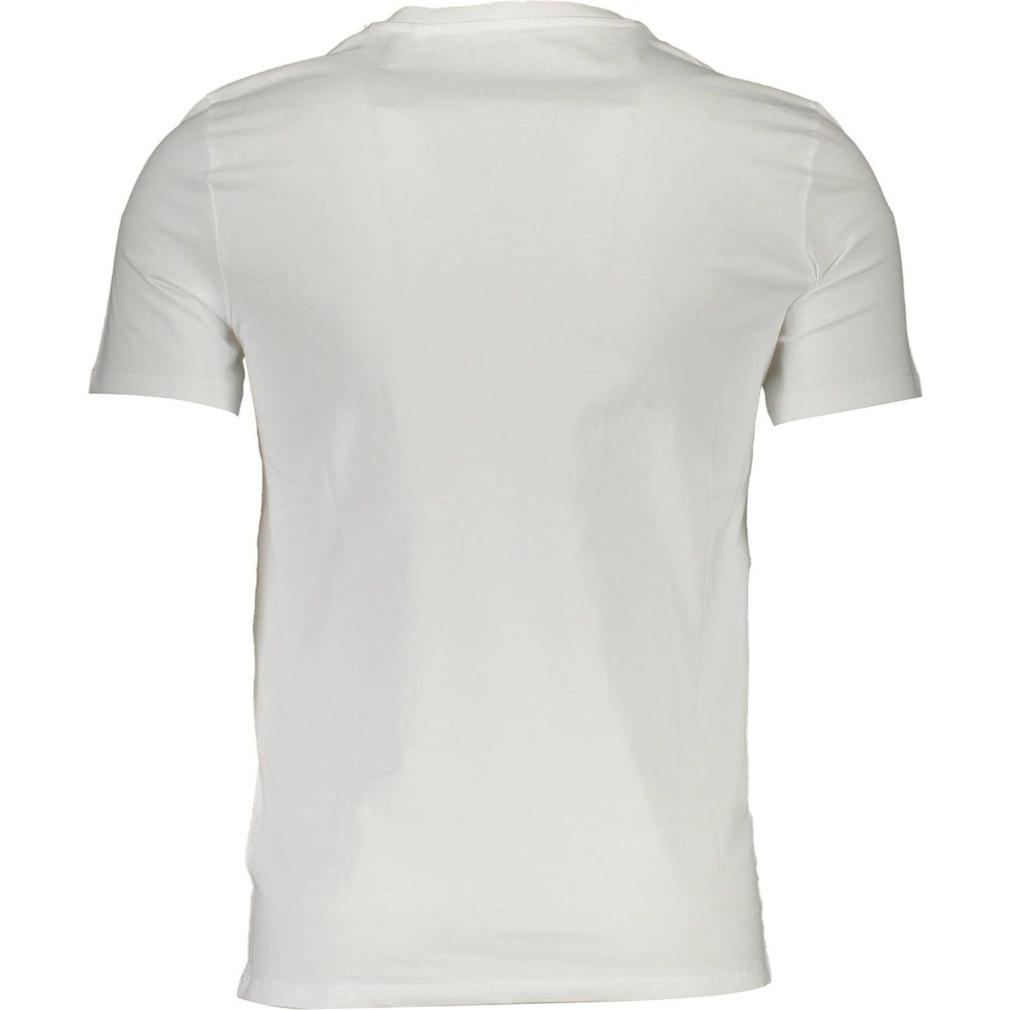 Guess Jeans White Cotton Men T-Shirt Guess Jeans