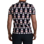 Dolce & Gabbana Black Bacio Di Venere Cotton Crew T-shirt