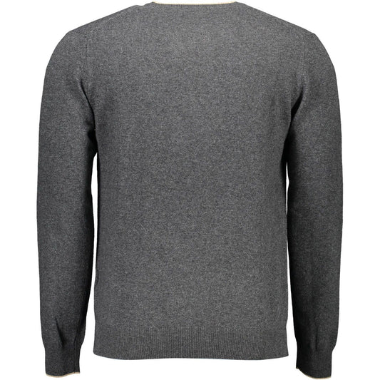 Harmont & Blaine Elegant V-Neck Sweater with Contrast Details Harmont & Blaine