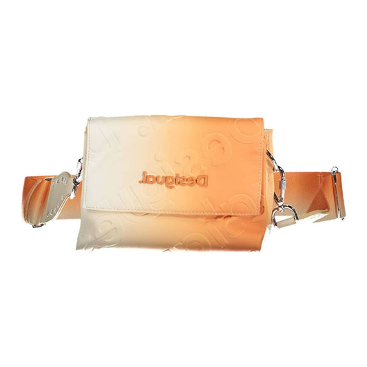 Desigual Chic Orange Contrast Detail Handbag Desigual