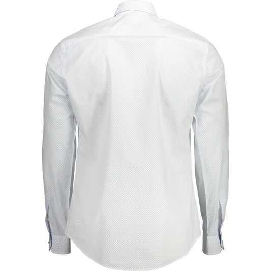 Harmont & Blaine Elegant White Cotton Shirt with Contrast Detailing Harmont & Blaine