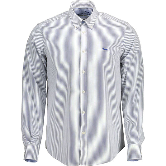 Harmont & Blaine Elegant Blue Long Sleeve Cotton Shirt Harmont & Blaine