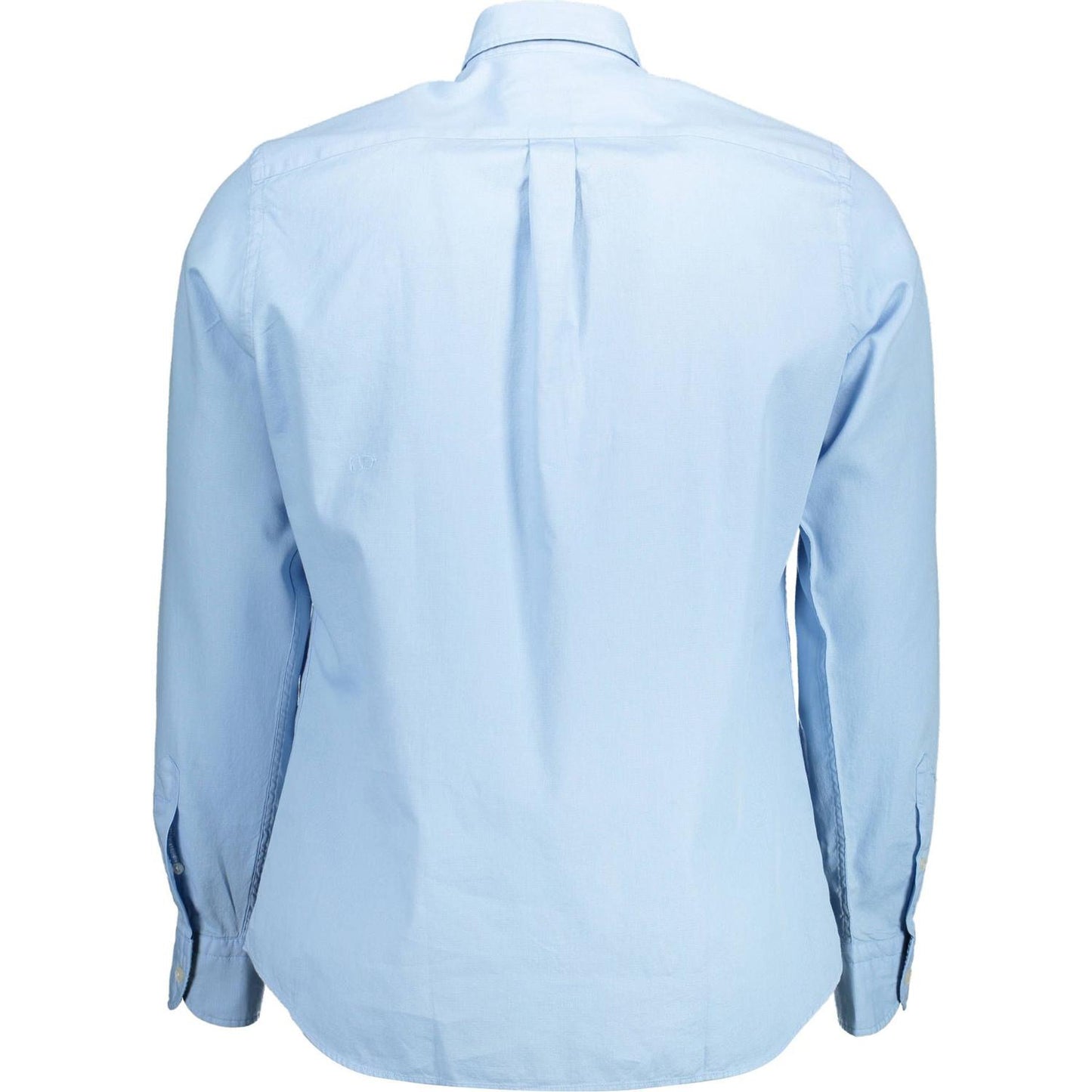 Harmont & Blaine Elegant Light Blue Cotton Shirt with Contrast Detail Harmont & Blaine