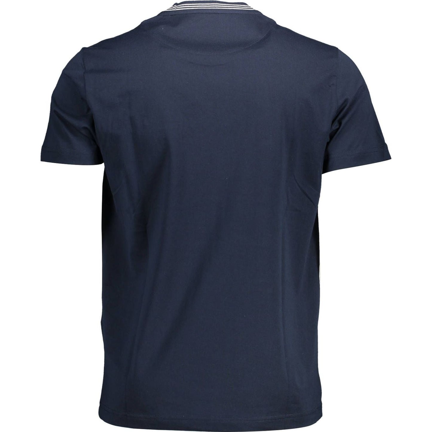 Harmont & Blaine Elegant Crew Neck Pocket Tee in Blue Harmont & Blaine