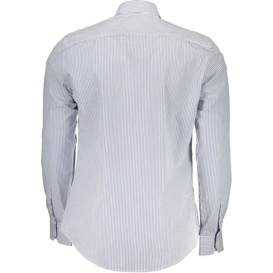 Harmont & Blaine Elegant White Narrow Fit Long Sleeve Shirt Harmont & Blaine