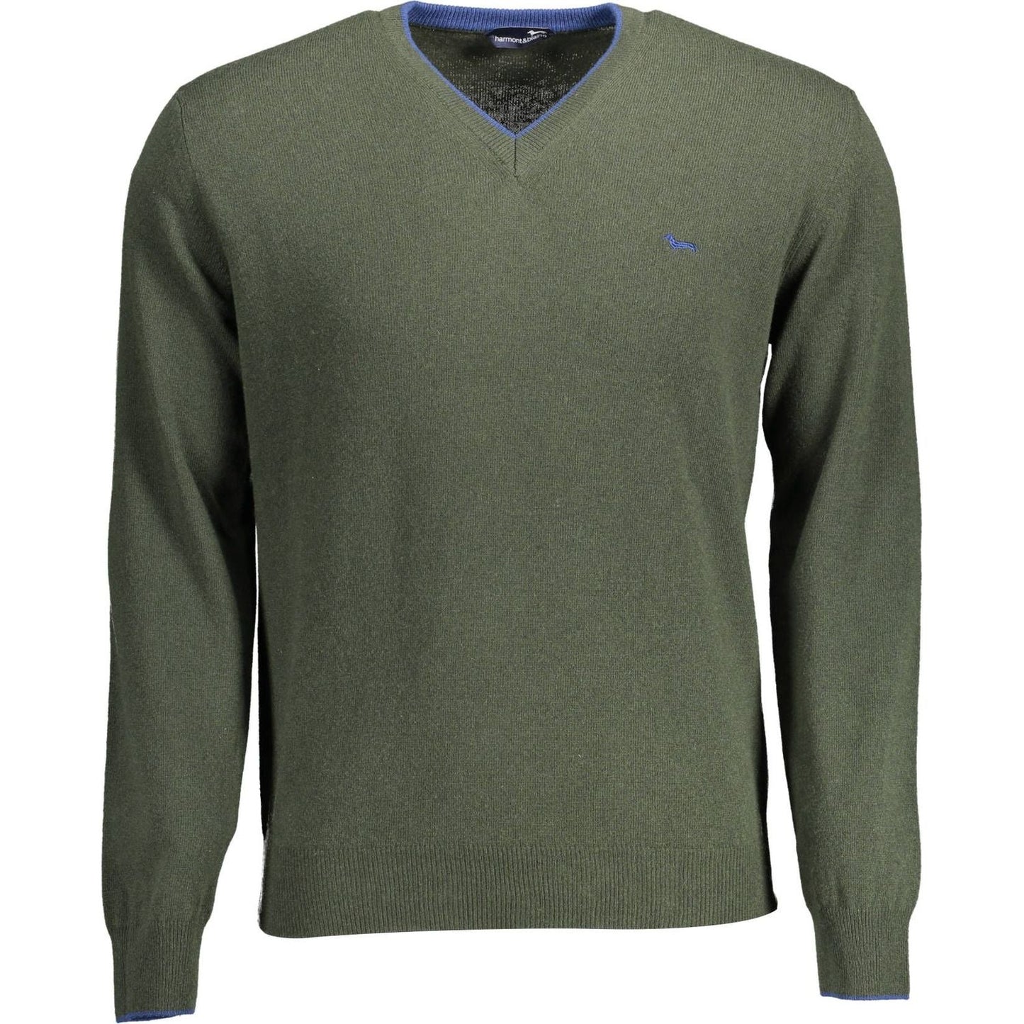 Harmont & Blaine Chic V-Neck Sweater with Contrasting Details Harmont & Blaine