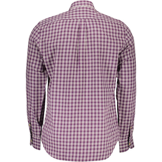 Harmont & Blaine Elegant Purple Cotton Long Sleeve Shirt Harmont & Blaine