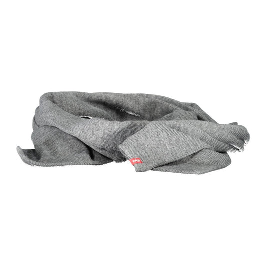 Levi's Elegant Gray Logo Scarf Levi's