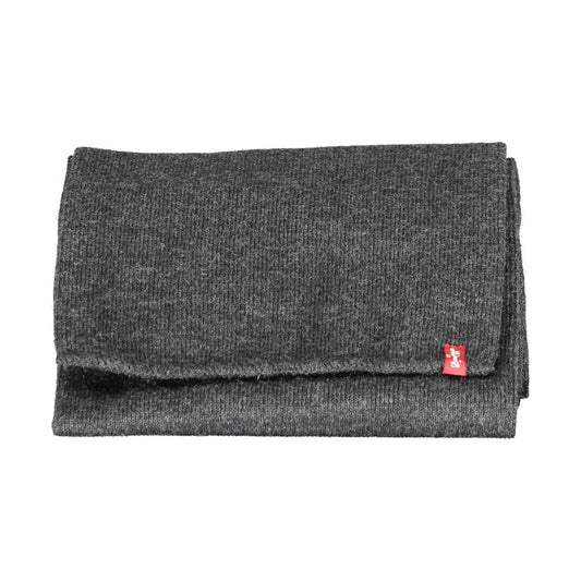 Levi's Elegant Gray Logo Scarf Levi's