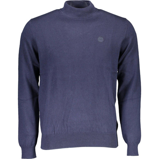 North Sails Eco-Conscious Turtleneck Sweater in Blue North Sails