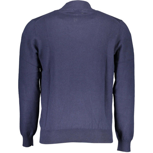 North Sails Eco-Conscious Turtleneck Sweater in Blue North Sails