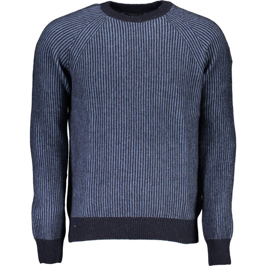 North Sails Eco-Conscious Blue Sweater with Emblem Detail North Sails