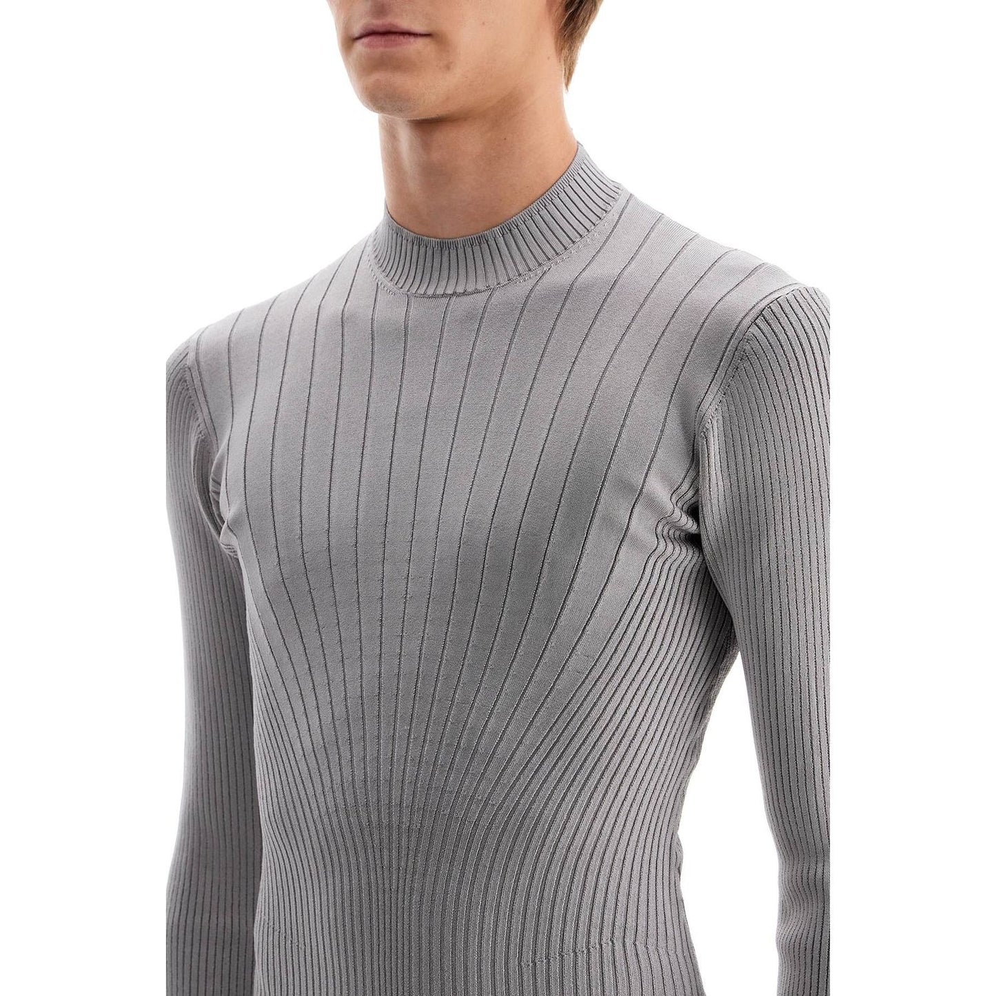 Mugler fitted long-sleeved top Knitwear Mugler