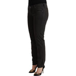 Ermanno Scervino Black Low Waist Skinny Denim Cotton Jeans
