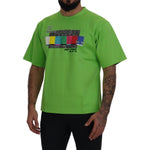 Dolce & Gabbana Green Cotton DG CHANNEL Top T-shirt