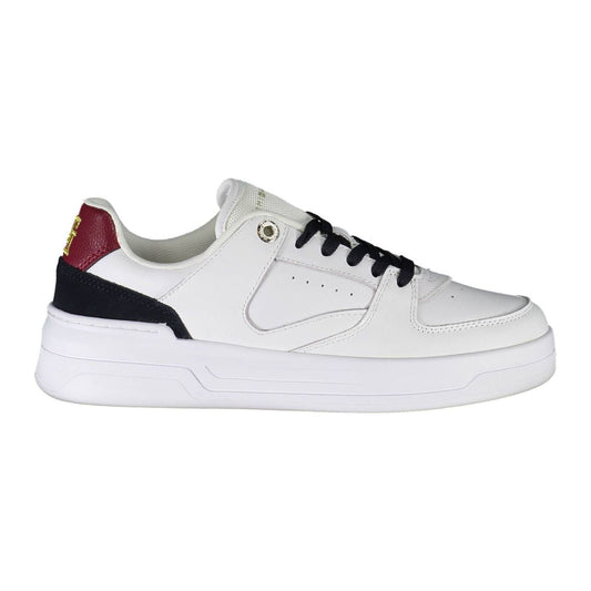 Tommy Hilfiger Chic White Contrast Trainers with Logo Detail Tommy Hilfiger