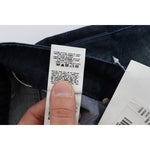 Acht Blue Wash Cotton Denim Slim Fit Jeans