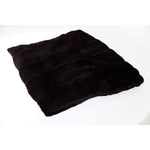 Dolce & Gabbana Purple Weasel Fur Crochet Hood Scarf Hat Hood Scarf