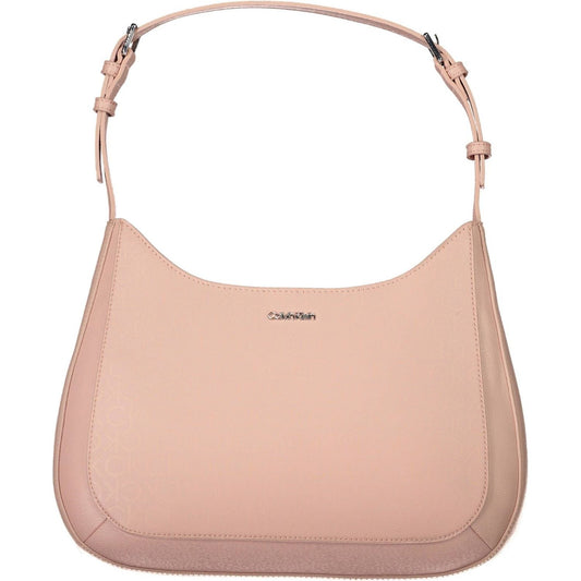 Calvin Klein Chic Pink Shoulder Bag with Contrasting Details Calvin Klein