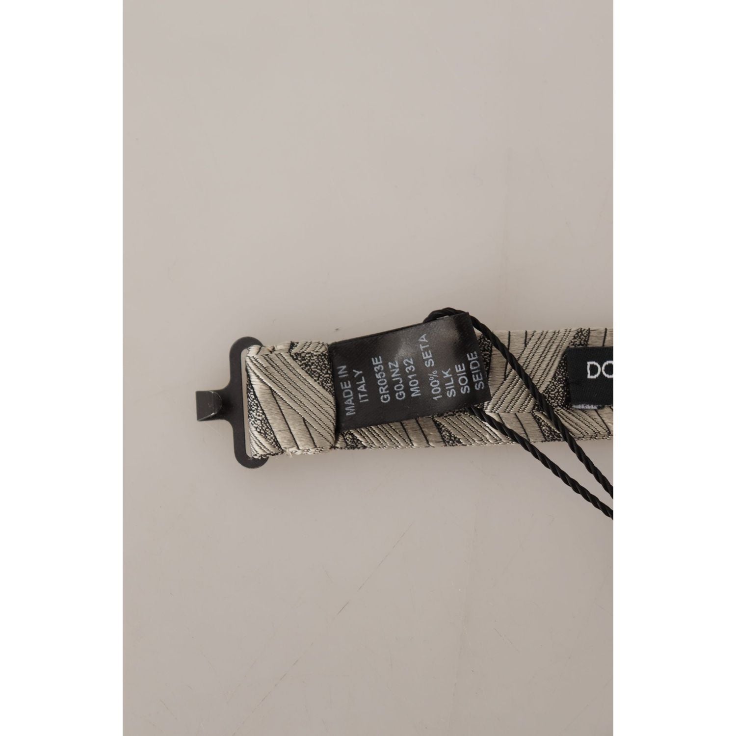 优雅丝绸灰色领结