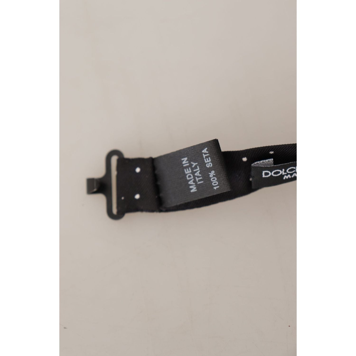 优雅黑色圆点丝绸领结