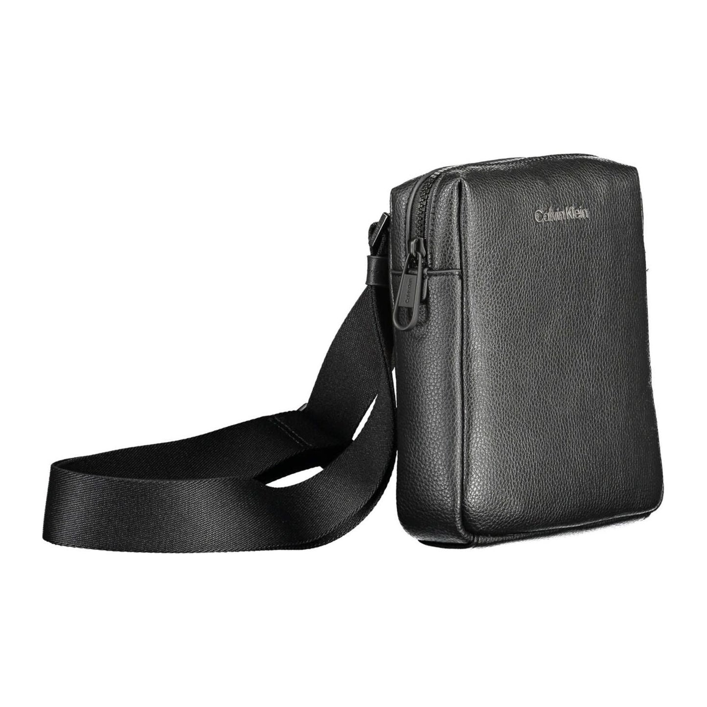 Calvin Klein Black Polyester Men Shoulder Bag Calvin Klein