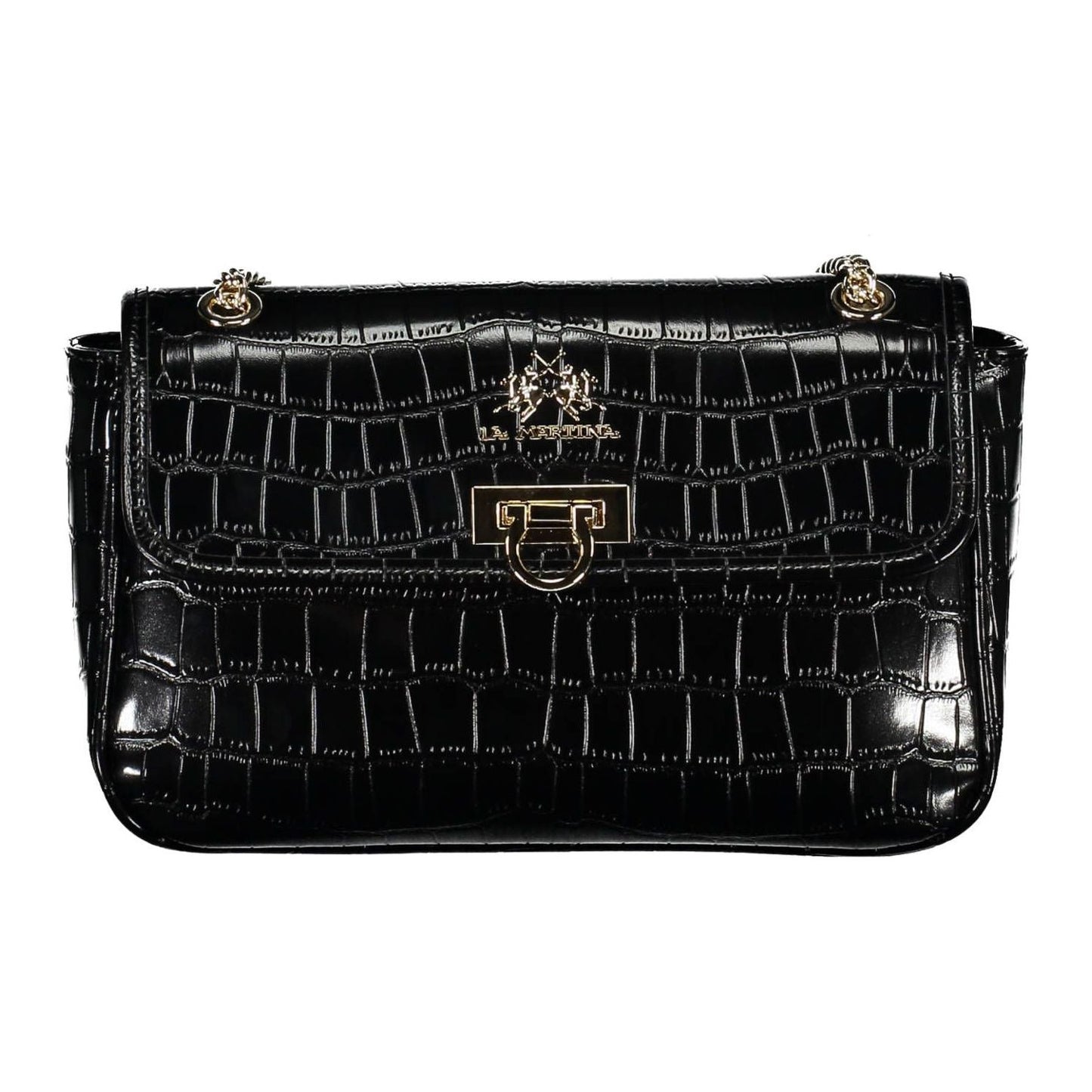 La Martina Elegant Chain Shoulder Bag with Contrasting Accents La Martina