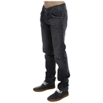 Acht Gray Cotton Regular Low Fit Jeans