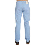 Acht Blue Cotton Stretch Low Waist Fit Jeans