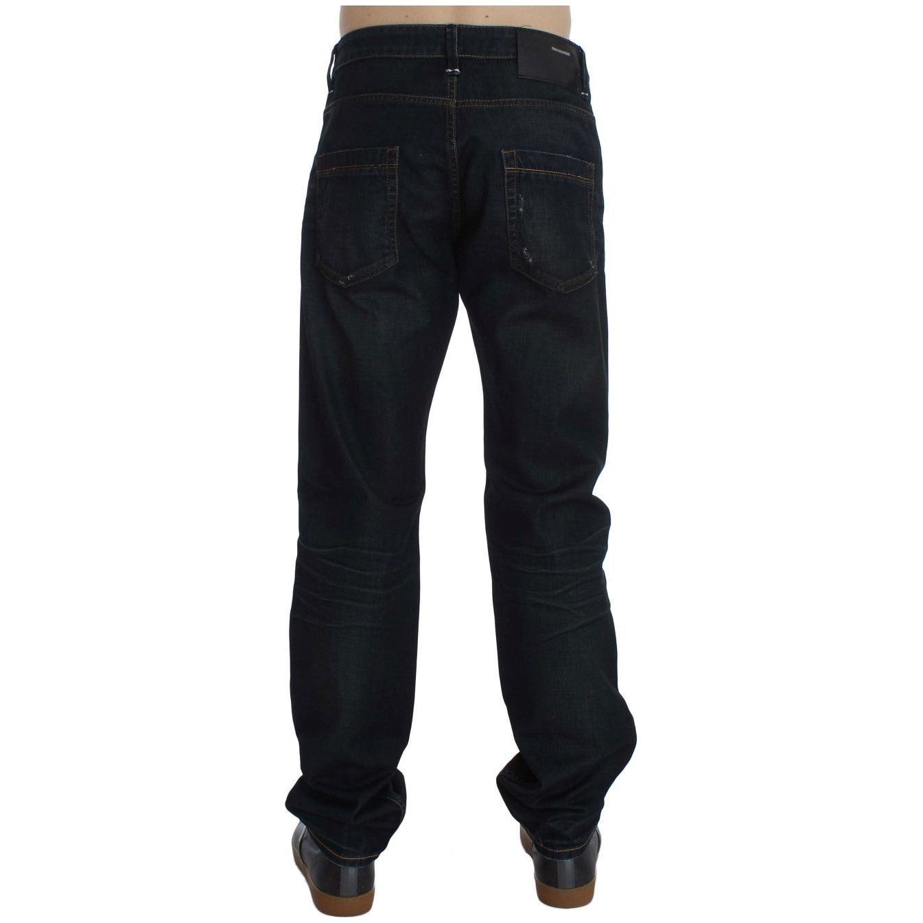 Acht Elegant Straight Fit Dark Blue Jeans Acht