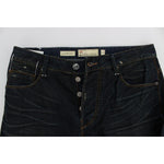 Acht Blue Wash Cotton Denim Straight Fit Jeans