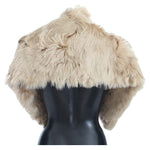 Dolce & Gabbana Beige Alpaca Collar Scarf Alpaca Scarves