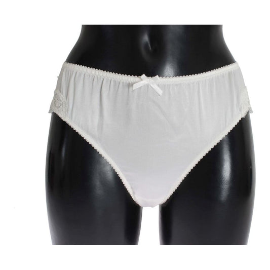 Dolce & Gabbana Elegant White Silk Blend Underwear Dolce & Gabbana