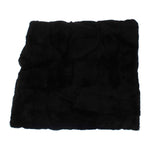 Dolce & Gabbana Black Weasel Fur Crochet Hood Scarf Hat MS811