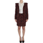BENCIVENGA Black Multicolor Floral Suit SIG30890-1
