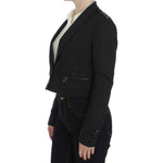Exte Gray Stretch Gold Studded Short Jacket SIG30911-2