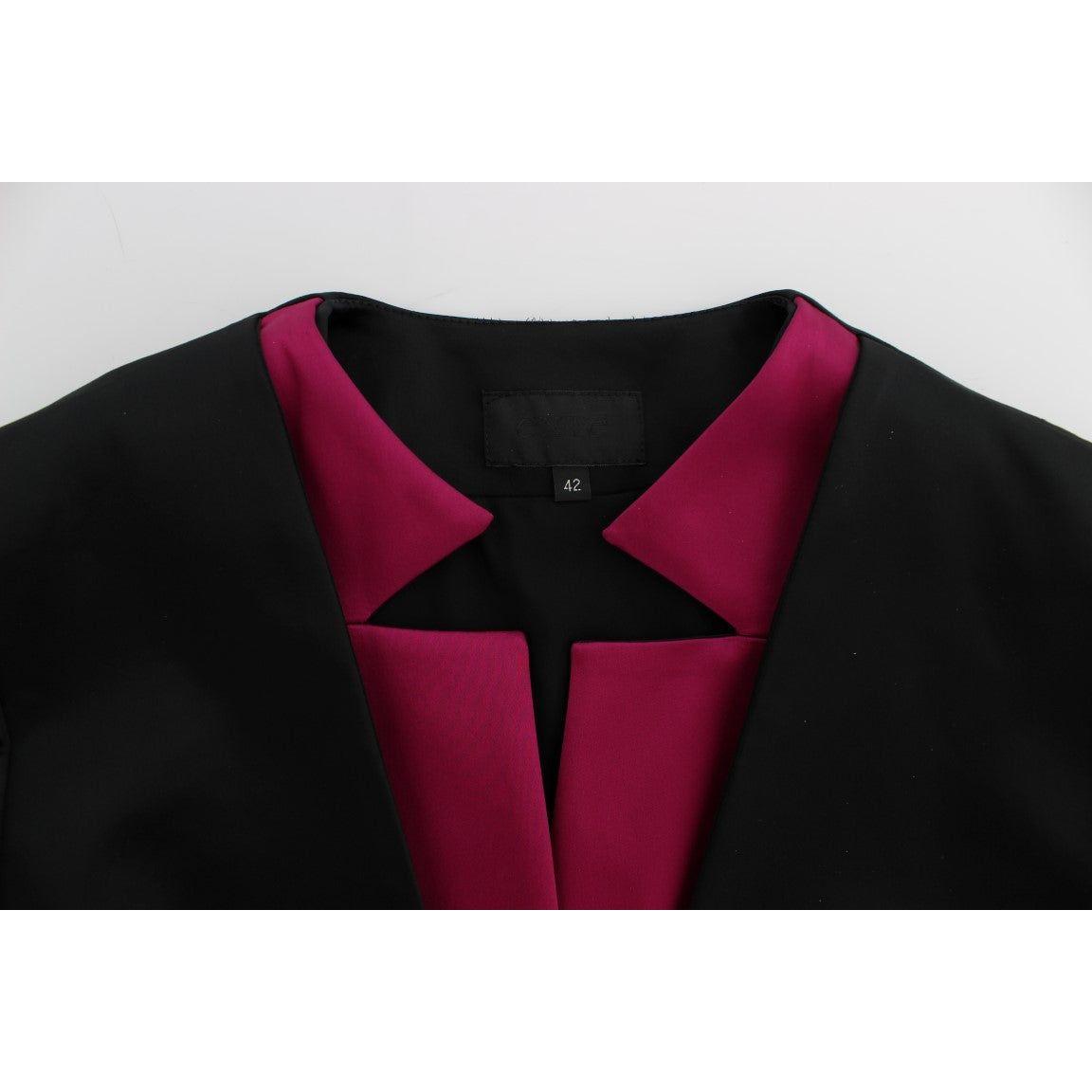 Exte Black Pink Stretch Blazer Jacket Blazer Jacket