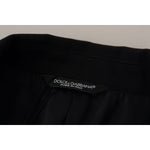 Dolce & Gabbana Black Double Breasted Coat Blazer Jacket