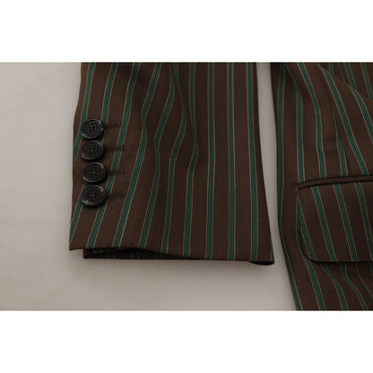 Dolce & Gabbana Multicolor Stripes Double Breasted Blazer