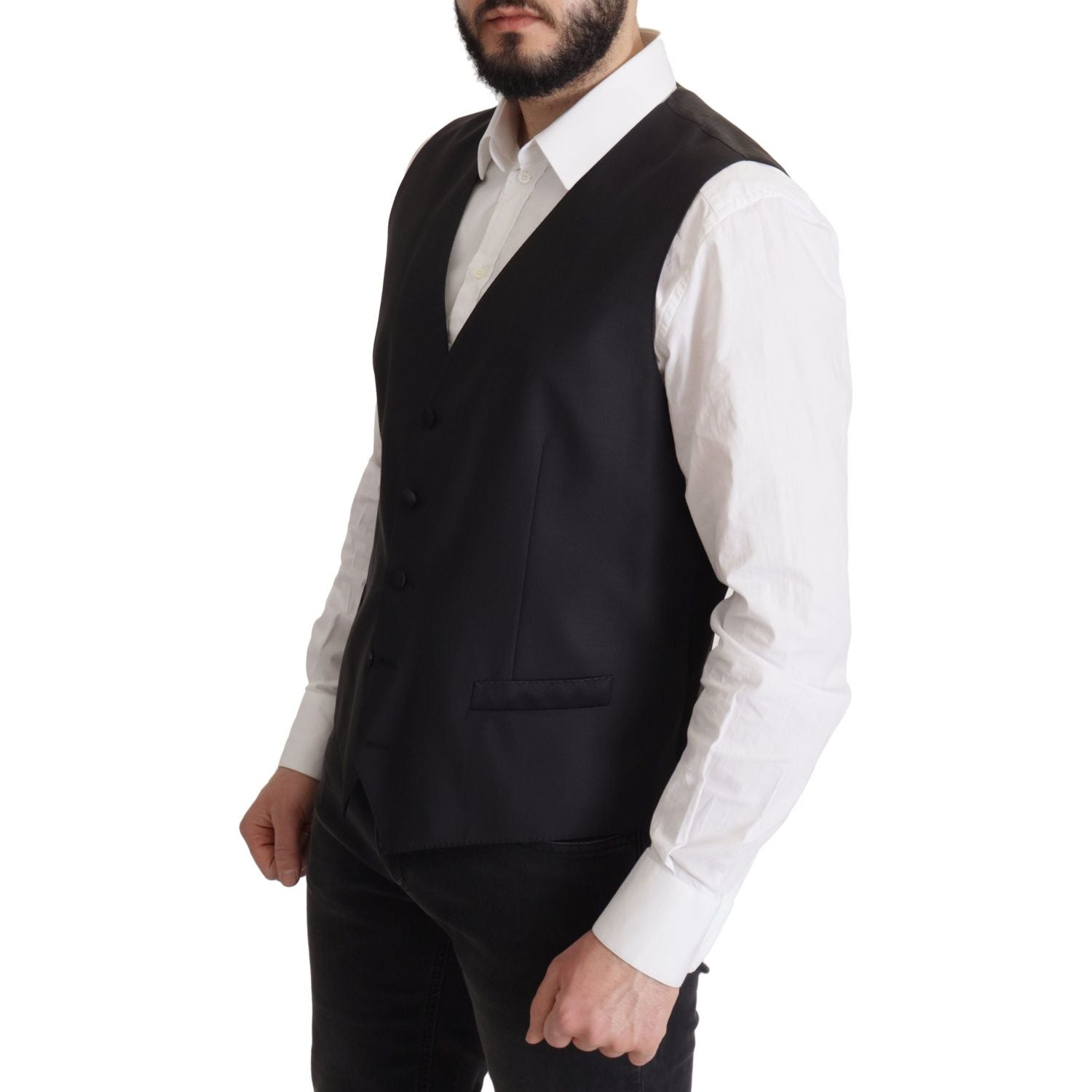 优雅深蓝色马提尼两件套西装外套