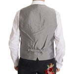 Dolce & Gabbana Gray Silk Single Breasted 2 Pc Blazer