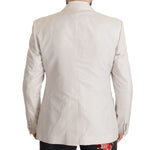Dolce & Gabbana Gray Silk Single Breasted 2 Pc Blazer