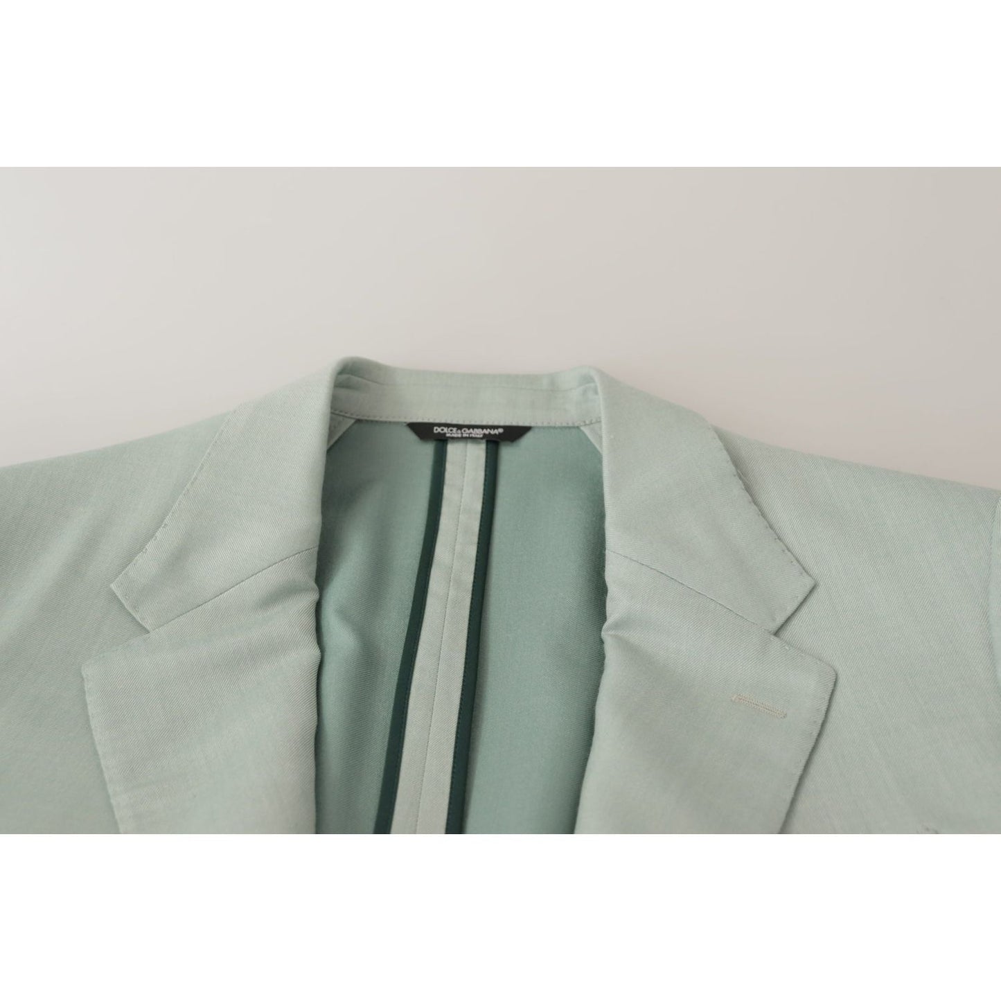 Dolce & Gabbana Green Cashmere Jacket Blazer Jacket